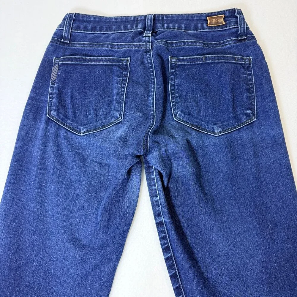 Paige Verdugo Ultra Skinny Womens Dark Wash Jeans Size 27 Mid-Rise Stretch Denim - Picture 8 of 15